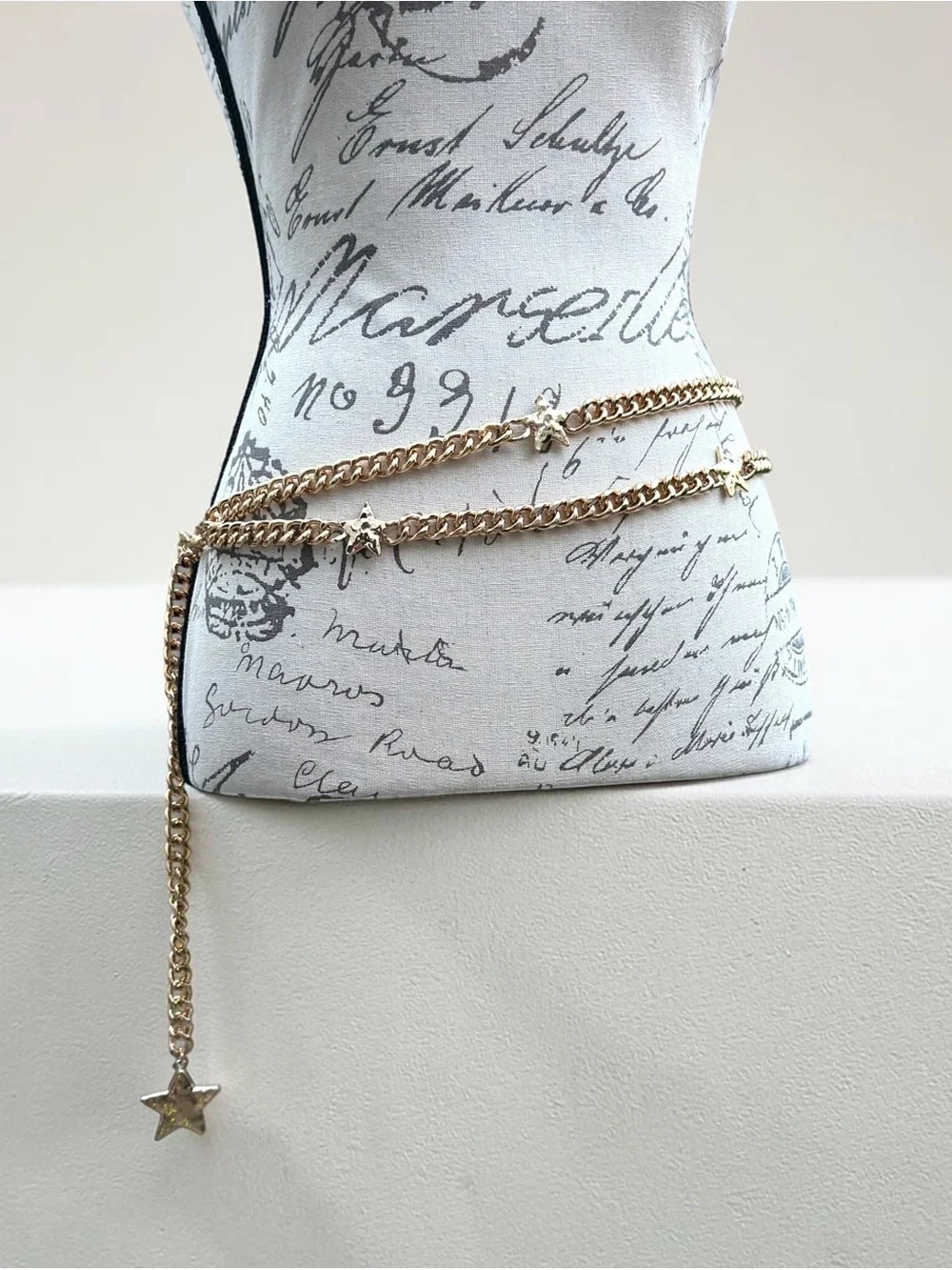 Free People Star Shine Chain Belt, OS In ‘Gold Rush’